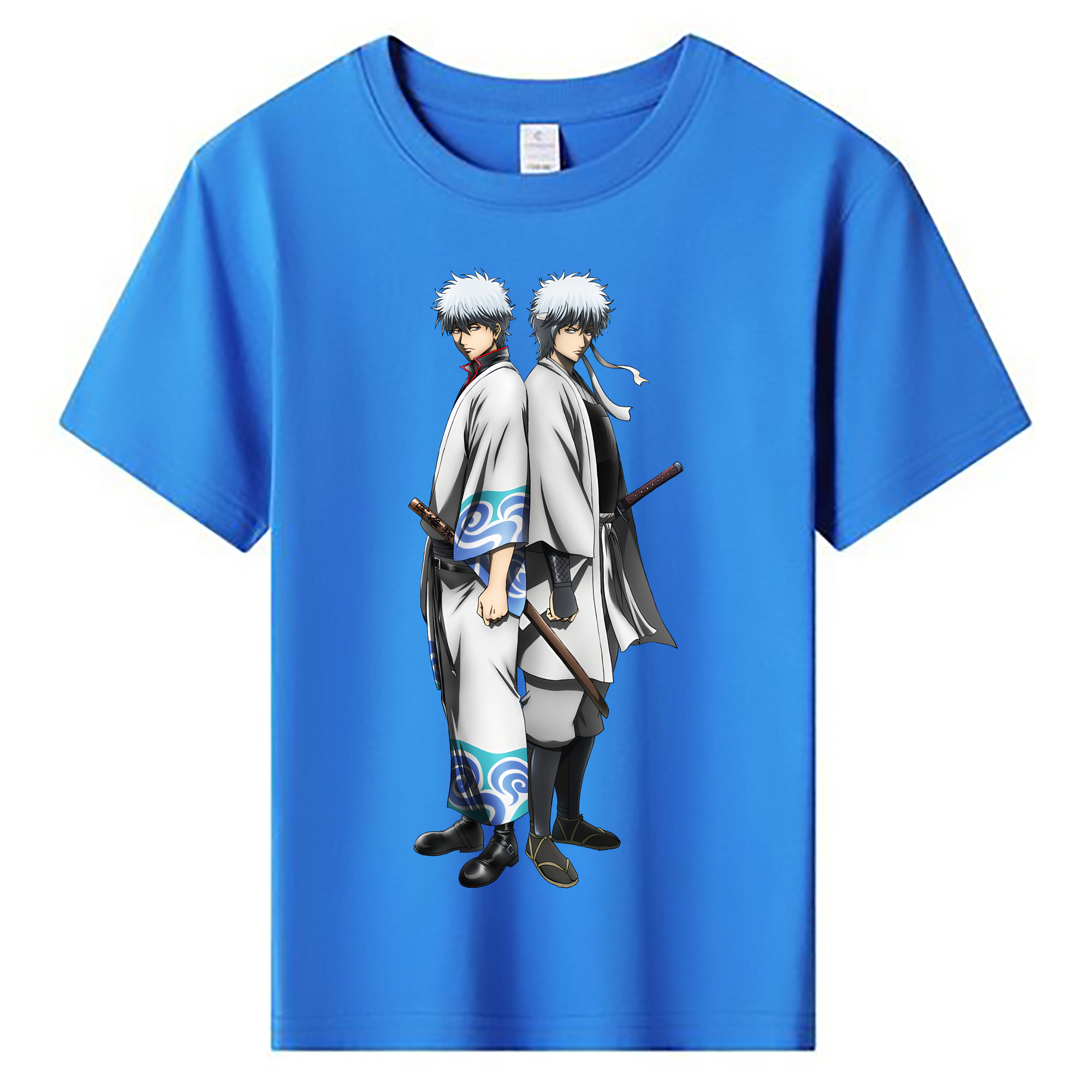 （画像用） ぎんたま 坂田銀時（さかたぎんとき） 神楽 志村新八（しむら しんぱち） GINTAMA Sakata Gintoki Kagura Shimura Shinpachi 綿100％キッズTシャツ（フロントプリント）